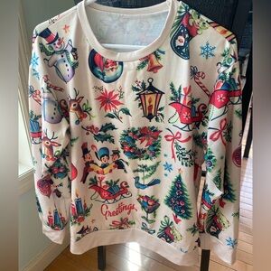 NWOT Temu Festive Holiday Print Women's top
